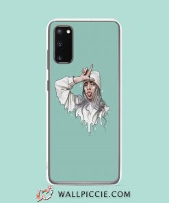 Cool Funny Face Billie Eilish Samsung Galaxy S20 Case