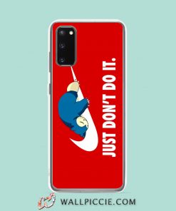 Cool Funny Snorlax Just Dont It Samsung Galaxy S20 Case