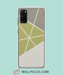 Cool Geometric Yellow Grey Samsung Galaxy S20 Case