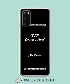 Cool George Floyd Racism Walpaper Samsung Galaxy S20 Case