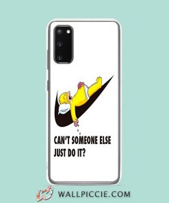 Cool Homer Simpson Just Do It Later Samsung Galaxy S20 Case