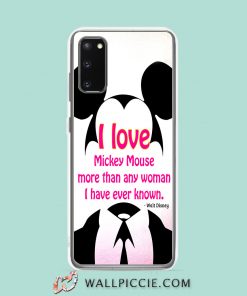 Cool I Love Mickey Mouse More Than Any Woman Samsung Galaxy S20 Case