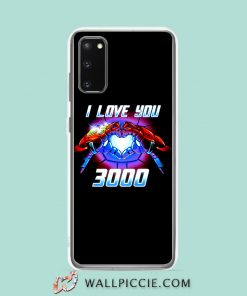 Cool I Love You 3000 Tony Stark Quote Samsung Galaxy S20 Case