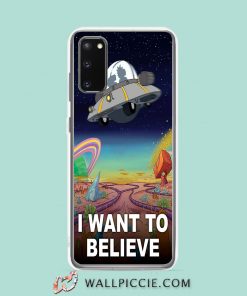 Cool I Want To Believe Rick Morty Samsung Galaxy S20 Case