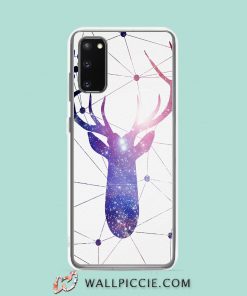 Cool Interstellar Geometric Deer Samsung Galaxy S20 Case