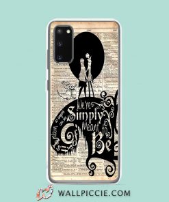 Cool Jack Skellington And Sall Romantic Quote Samsung Galaxy S20 Case