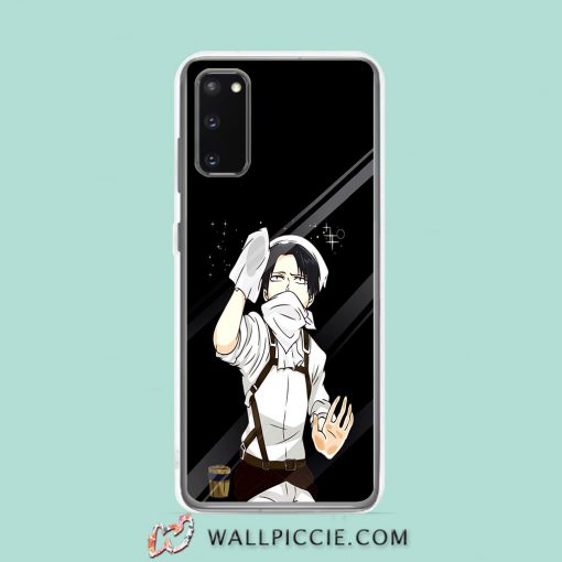 Cool Levi Attack On Titan Cleaning Anime Samsung Galaxy S20 Case