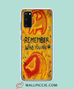 Cool Lion King Remember Who You Are Samsung Galaxy S20 Case