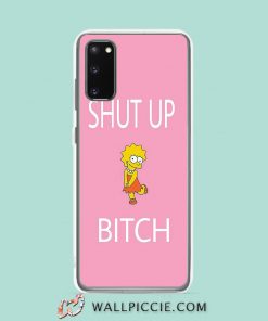 Cool Lisa Simpson Shut Up Bitch Samsung Galaxy S20 Case