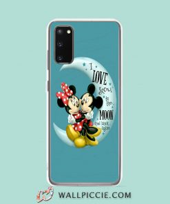 Cool Mickey And Minnie I Love You To The Moon Samsung Galaxy S20 Case