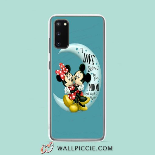 Cool Mickey And Minnie I Love You To The Moon Samsung Galaxy S20 Case