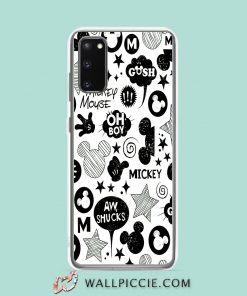 Cool Mickey And Minnie Mouse Quote Collage Samsung Galaxy S20 Case