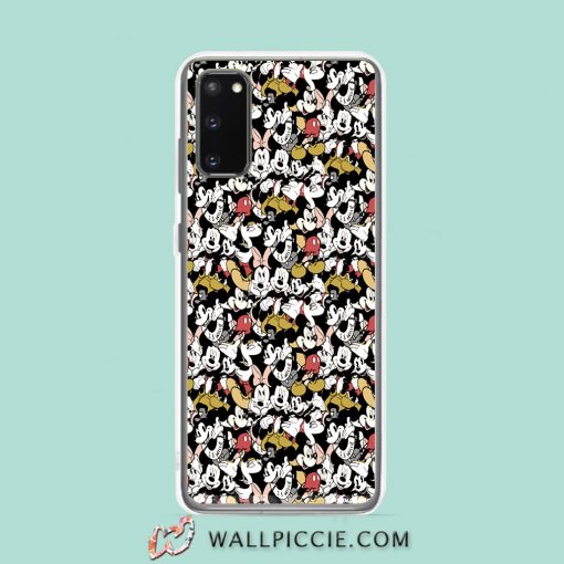 Cool Mickey And Minnie Mouse Smile Collage Samsung Galaxy S20 Case