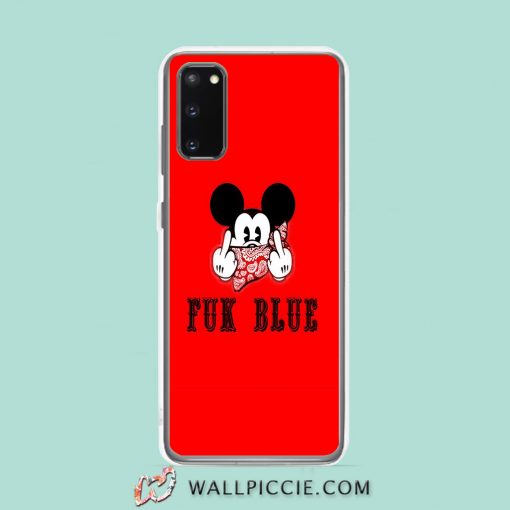 Cool Mickey Mouse Tupac Fuk Blue Samsung Galaxy S20 Case