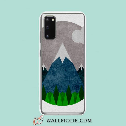 Cool Minimalist Mountain Art Samsung Galaxy S20 Case
