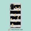 Cool Modern Black Watercolor Stripes Samsung Galaxy S20 Case