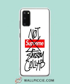Cool Not Supreme X Stussy Collab Samsung Galaxy S20 Case