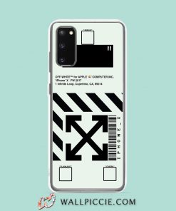 Cool Off White Apple Computer Samsung Galaxy S20 Case