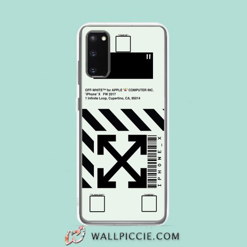Cool Off White Apple Computer Samsung Galaxy S20 Case