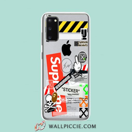 Cool Off White Supreme Collabs Samsung Galaxy S20 Case