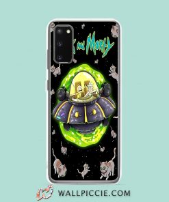 Cool Rick Morty Cat In Space Samsung Galaxy S20 Case