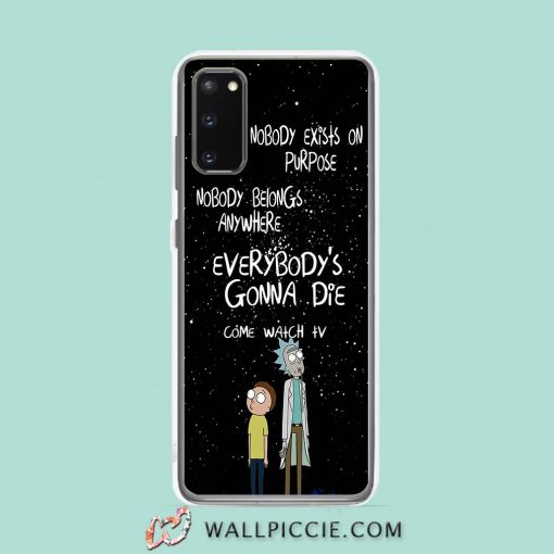 Cool Rick Morty Come Watch Tv Quote Samsung Galaxy S20 Case