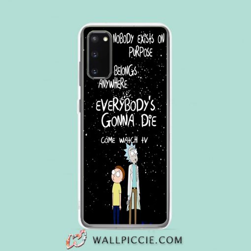 Cool Rick Morty Come Watch Tv Saying Samsung Galaxy S20 Case