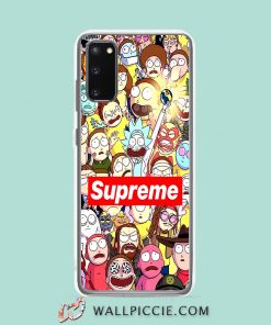 Cool Rick Morty Supreme Hypebeast Collage Samsung Galaxy S20 Case