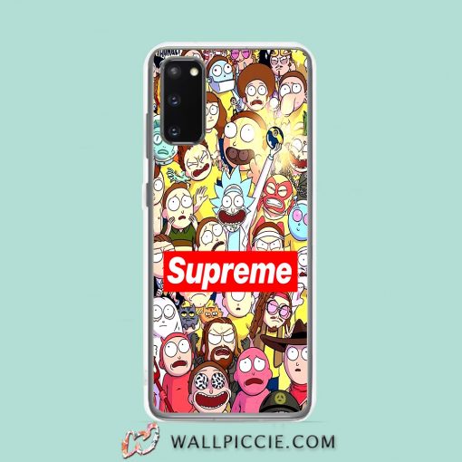 Cool Rick Morty Supreme Hypebeast Collage Samsung Galaxy S20 Case