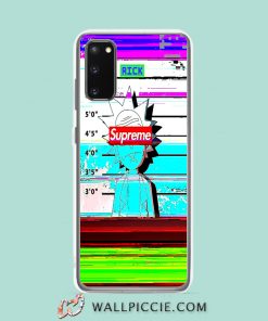 Cool Rick Morty Supreme Mugshot Samsung Galaxy S20 Case