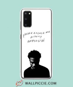 Cool Roddy Ricch Antisocial Samsung Galaxy S20 Case