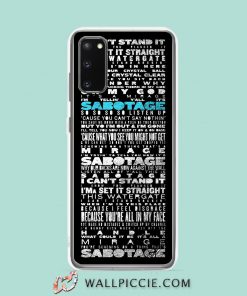Cool Sabotage Hip Hop Lyrics Samsung Galaxy S20 Case