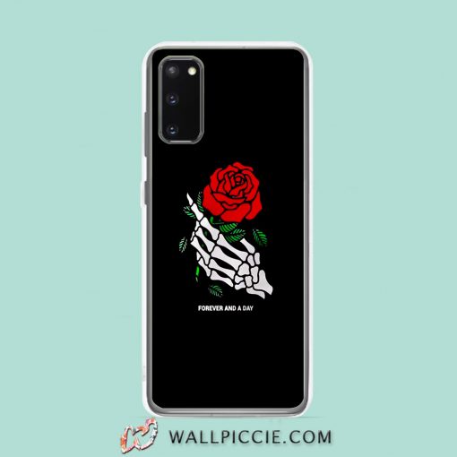 Cool Skeleton Rose Forevera And A Day Samsung Galaxy S20 Case