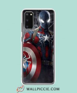 Cool Spider Man Captain America Bodysuit Samsung Galaxy S20 Case