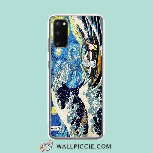 Cool Starry Night Rick Morty Samsung Galaxy S20 Case