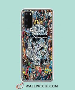 Cool Stormtroopers Star Wars Helmet Collage Samsung Galaxy S20 Case