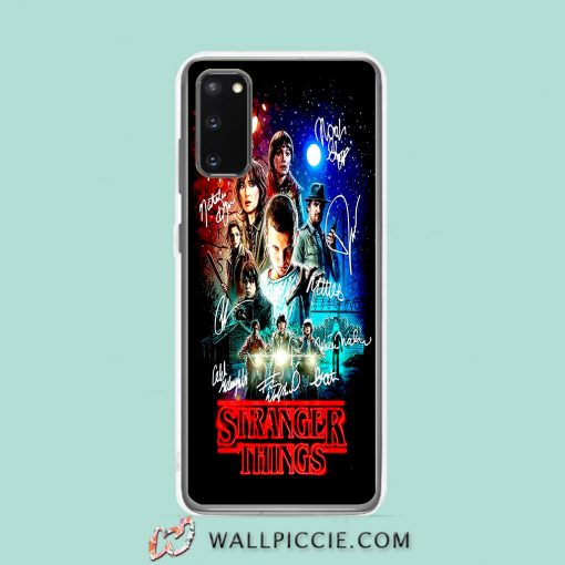 Cool Stranger Things All Character Sign Samsung Galaxy S20 Case