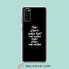 Cool Stranger Things Inspirational Quote Samsung Galaxy S20 Case