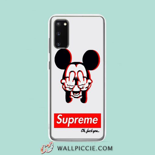 Cool Supreme Mickey Mouse Oh Fuck You Samsung Galaxy S20 Case
