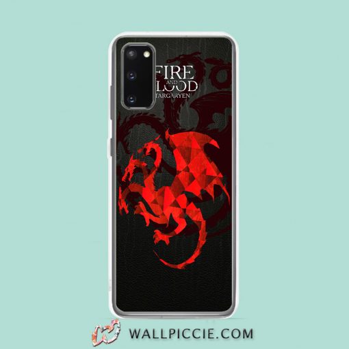 Cool Targaryen Fire And Blood Samsung Galaxy S20 Case