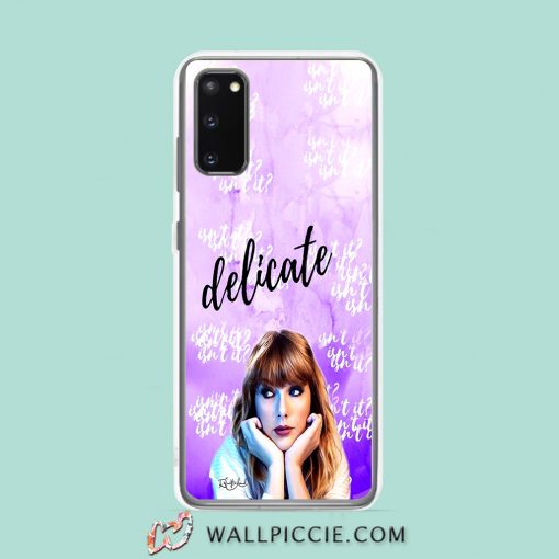 Cool Taylor Swift Delicate Quote Samsung Galaxy S20 Case