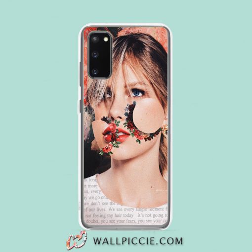 Cool Taylor Swift Floral Aesthetic Samsung Galaxy S20 Case