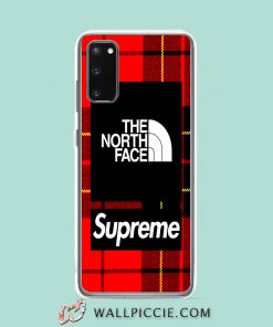 Cool The North Face X Supreme Plaid Samsung Galaxy S20 Case