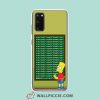 Cool The Simpsons Bart Chalkboard Samsung Galaxy S20 Case