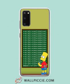 Cool The Simpsons Bart Chalkboard Samsung Galaxy S20 Case