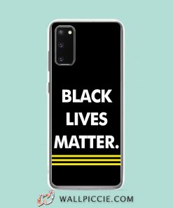 Cool Three Line Black Lives Matter Walpaper Samsung Galaxy S20 Case