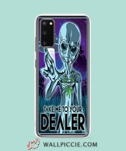 Cool Trippy Alien Take Me To Your Dealer Samsung Galaxy S20 Case