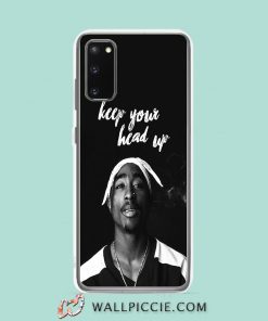 Cool Tupac Shakur Keep Your Head Up Samsung Galaxy S20 Case