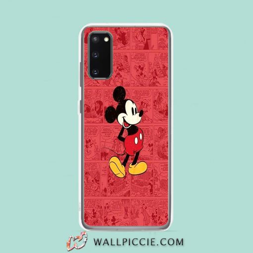 Cool Vintage Mickey Poster Samsung Galaxy S20 Case