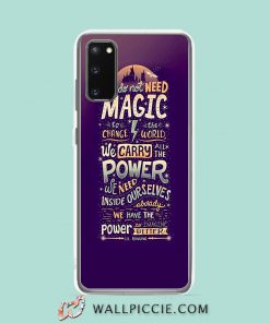 Cool We Dont Need Magic Disney Quote Samsung Galaxy S20 Case